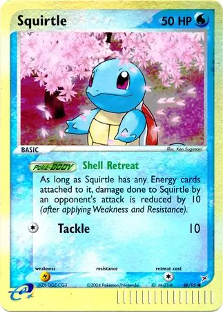 46/95 Squirtle MA Common Reverse Holo