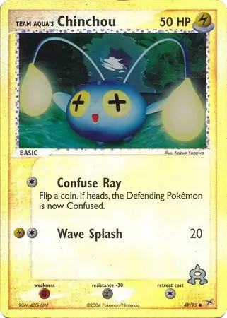 49/95 Team Aqua's Chinchou MA Common Reverse Holo