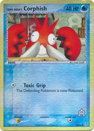 50/95 Team Aqua's Corphish MA Common Reverse Holo