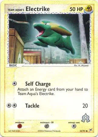 53/95 Team Aqua's Electrike MA Common Reverse Holo