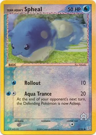 57/95 Team Aqua's Spheal MA Common Reverse Holo