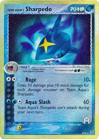 5/95 Team Aqua's Sharpedo MA Rare Holo Reverse Holo
