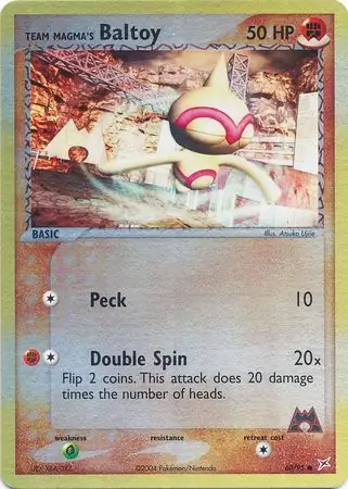 60/95 Team Magma's Baltoy MA Common Reverse Holo