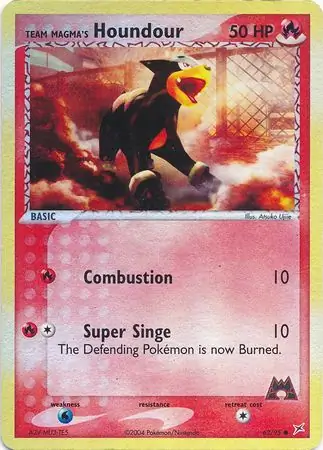 62/95 Team Magma's Houndour MA Common Reverse Holo