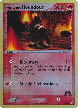 63/95 Team Magma's Houndour MA Common Reverse Holo