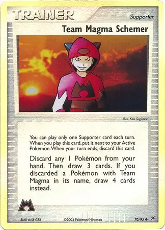 70/95 Team Magma Schemer MA Common Reverse Holo