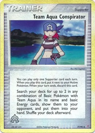 77/95 Team Aqua Conspirator MA Uncommon Reverse Holo