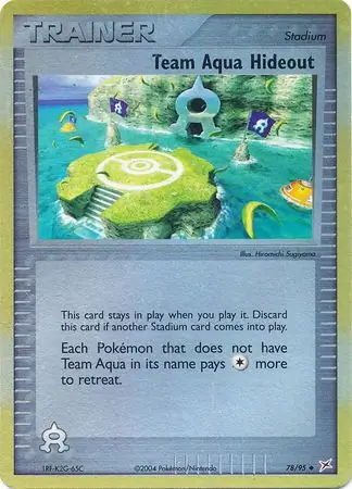 78/95 Team Aqua Hideout MA Uncommon Reverse Holo