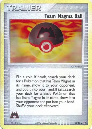 80/95 Team Magma Ball MA Uncommon Reverse Holo