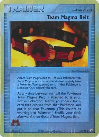 81/95 Team Magma Belt MA Uncommon Reverse Holo