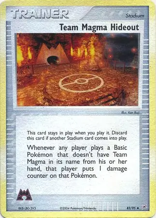 83/95 Team Magma Hideout MA Uncommon Reverse Holo