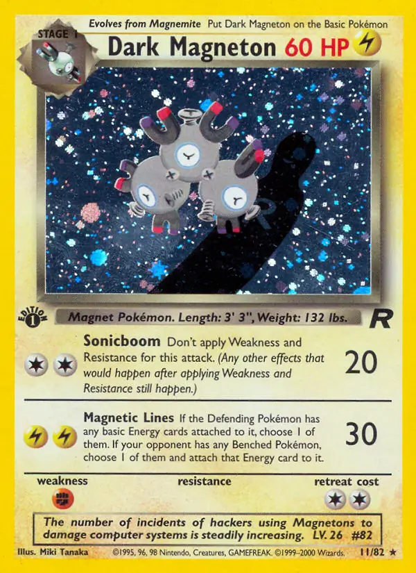 Dark Magneton Team Rocket 11/82 Rare Holo