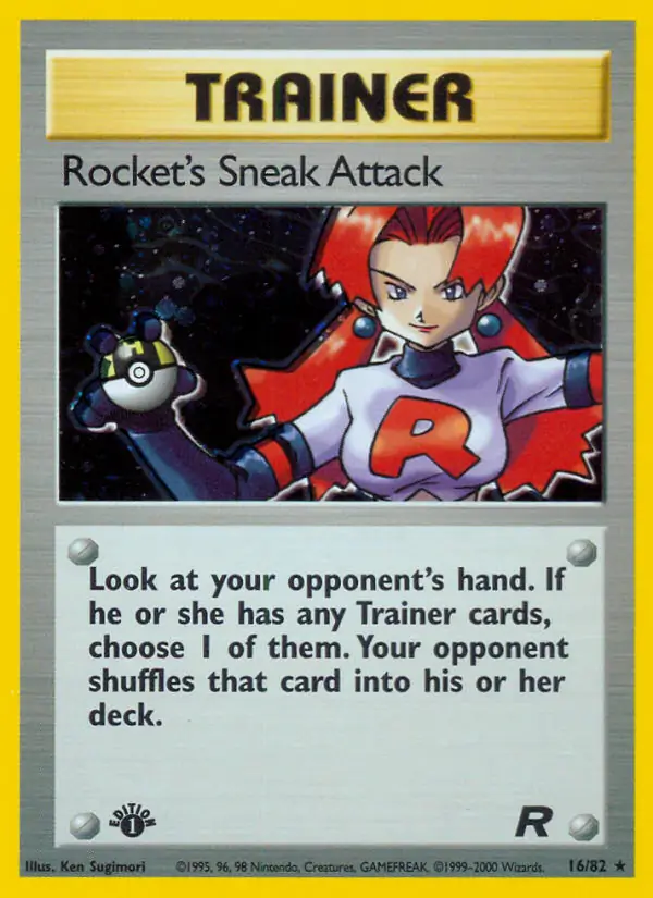 Rocket's Sneak Attack Team Rocket 16/82 Rare Holo