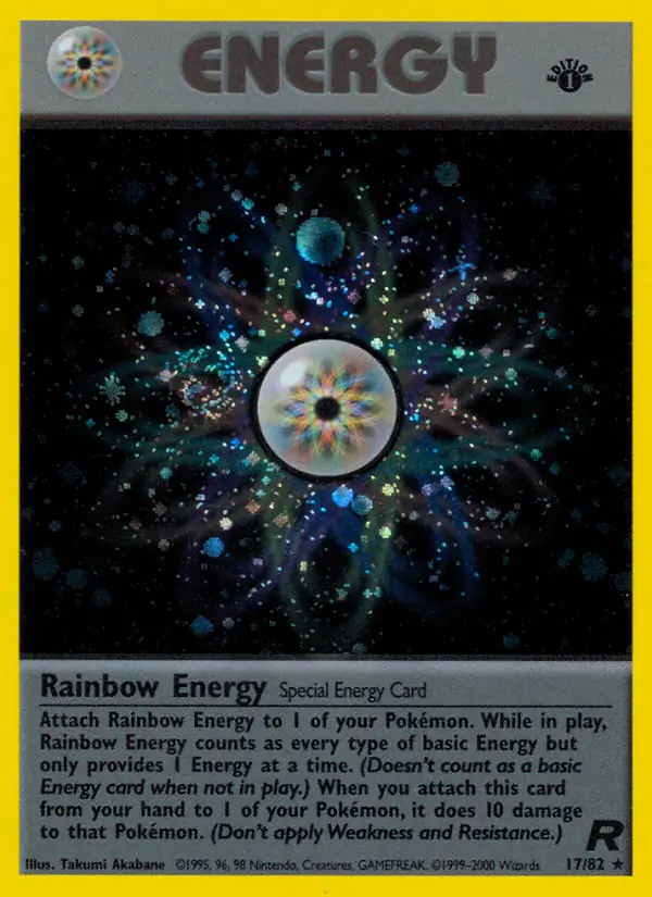 Rainbow Energy Team Rocket 17/82 Rare Holo