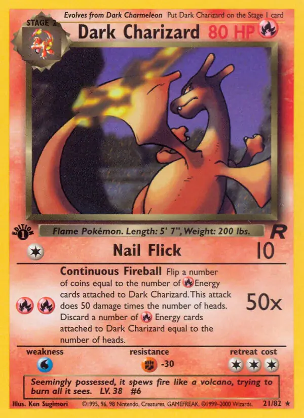 Dark Charizard Team Rocket 21/82 Rare