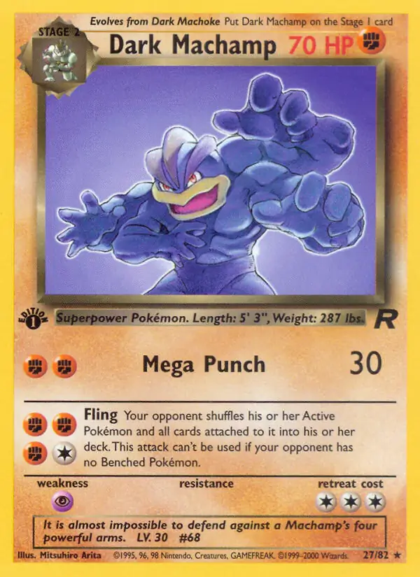 Dark Machamp Team Rocket 27/82 Rare