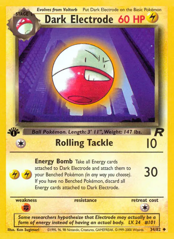 Dark Electrode Team Rocket 34/82 Uncommon