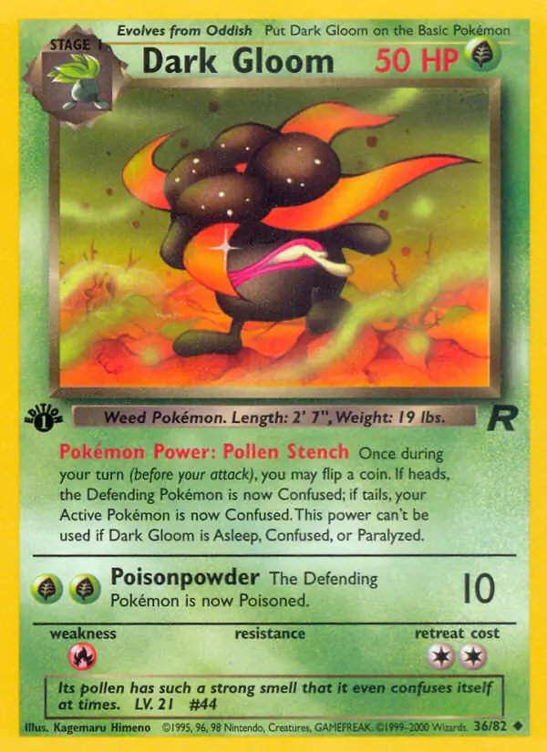 Dark Gloom Team Rocket 36/82 Uncommon