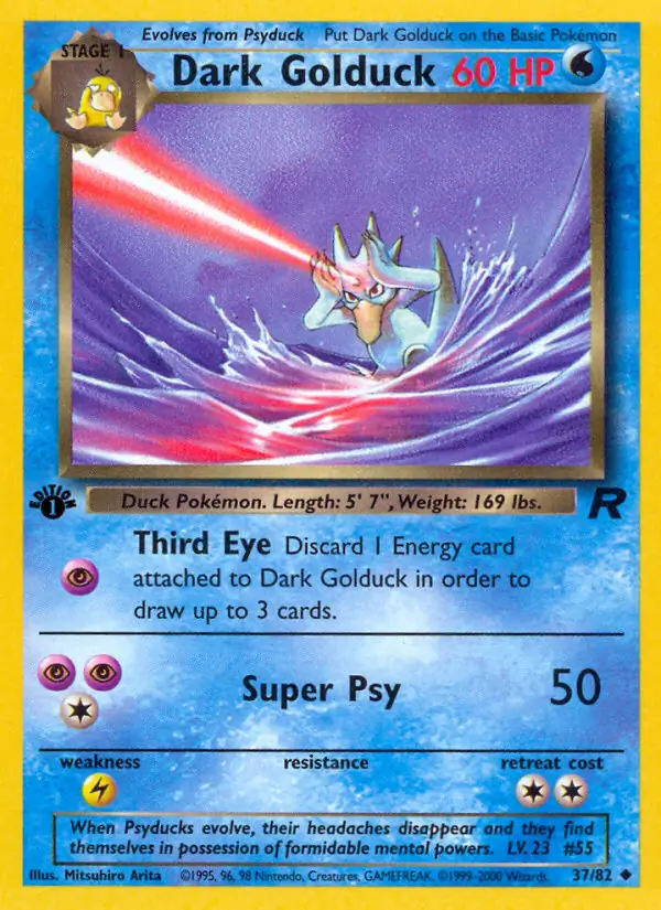 Dark Golduck Team Rocket 37/82 Uncommon