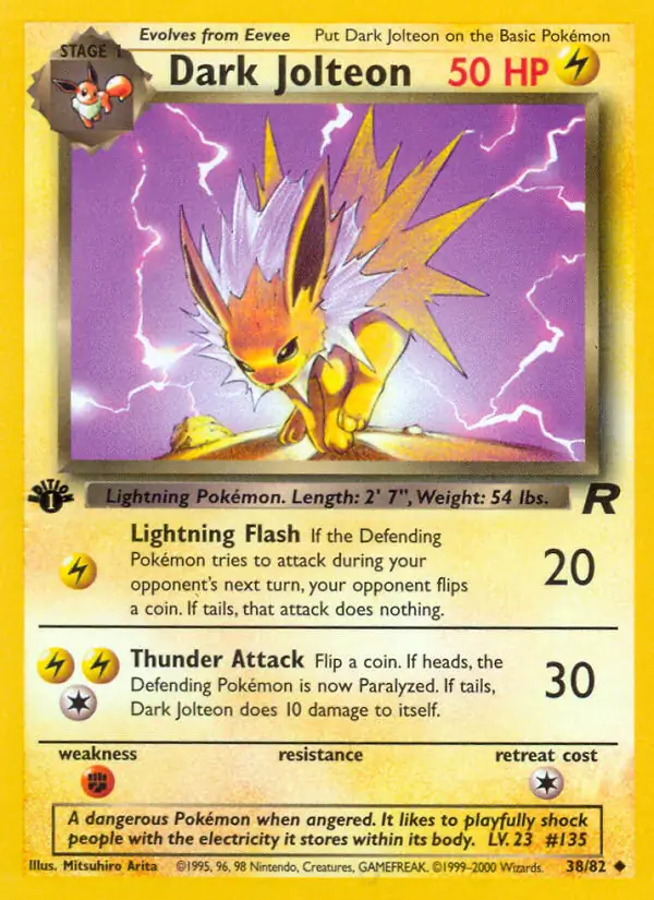 Dark Jolteon Team Rocket 38/82 Uncommon