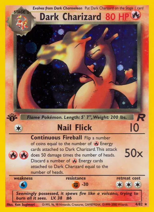 Dark Charizard Team Rocket 4/82 Rare Holo