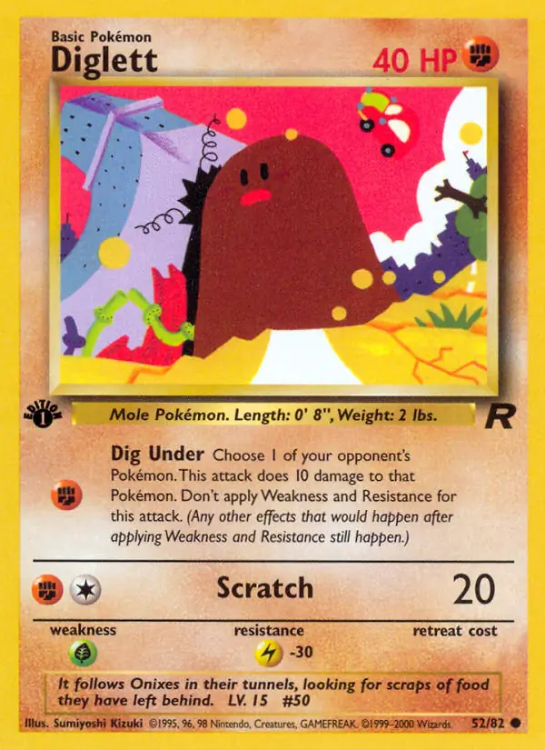 Diglett Team Rocket 52/82 Common