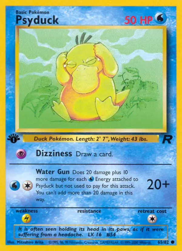 Psyduck Team Rocket 65/82 Common