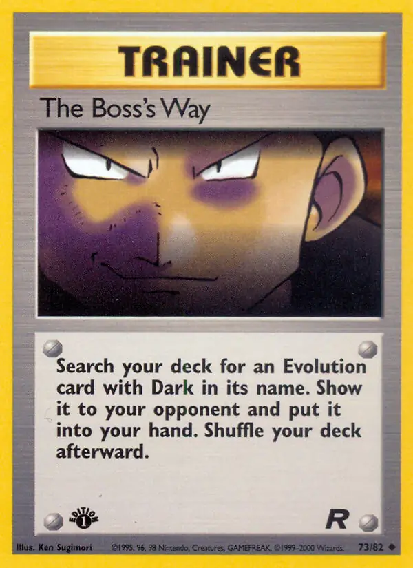 The Boss's Way Team Rocket 73/82 Uncommon