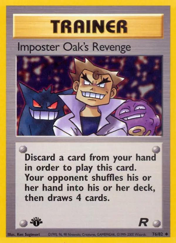 Imposter Oak's Revenge Team Rocket 76/82 Uncommon