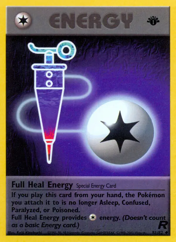 Full Heal Energy Team Rocket 81/82 Uncommon