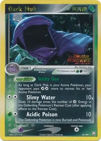 16/109 Dark Muk TRR Rare Reverse Holo