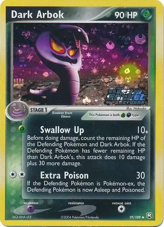 29/109 Dark Arbok TRR Uncommon Reverse Holo