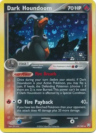 37/109 Dark Houndoom TRR Uncommon Reverse Holo