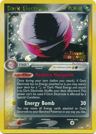 4/109 Dark Electrode TRR Rare Holo Reverse Holo