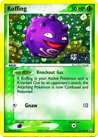 61/109 Koffing TRR Common Reverse Holo