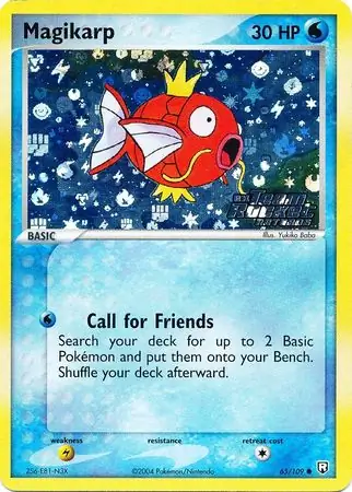 65/109 Magikarp TRR Common Reverse Holo