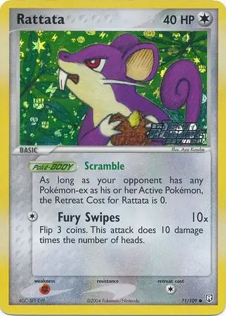 71/109 Rattata TRR Common Reverse Holo