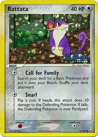 72/109 Rattata TRR Common Reverse Holo