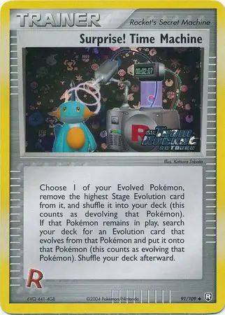 91/109 Surprise! Time Machine TRR Uncommon Reverse Holo