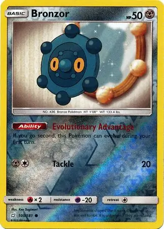 100/181 Bronzor TEU Common Reverse Holo