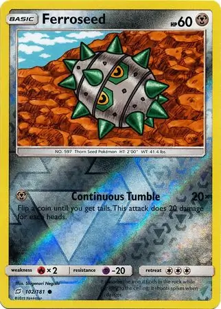 102/181 Ferroseed TEU Common Reverse Holo