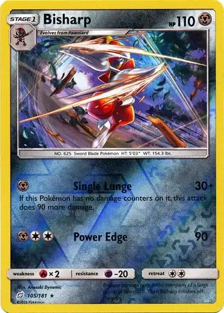 105/181 Bisharp TEU Rare Reverse Holo