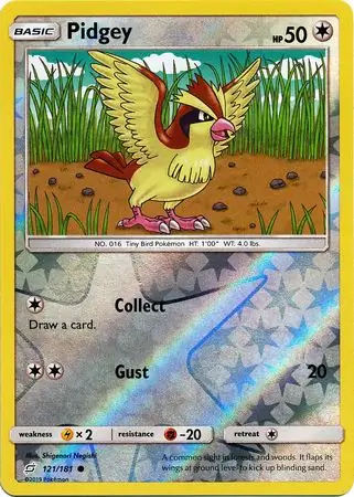 121/181 Pidgey TEU Common Reverse Holo