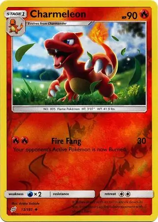 13/181 Charmeleon TEU Uncommon Reverse Holo