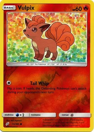 15/181 Vulpix TEU Common Reverse Holo