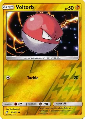 38/181 Voltorb TEU Common Reverse Holo