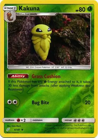 4/181 Kakuna TEU Uncommon Reverse Holo