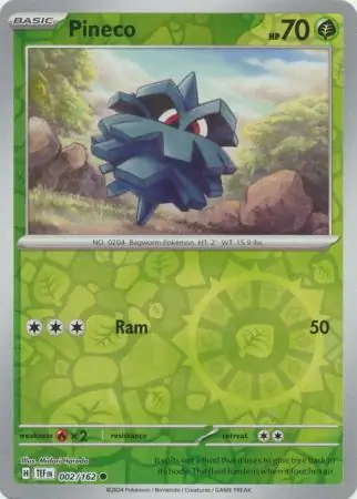 Pineco Temporal Forces 002/162 Common Reverse Holo