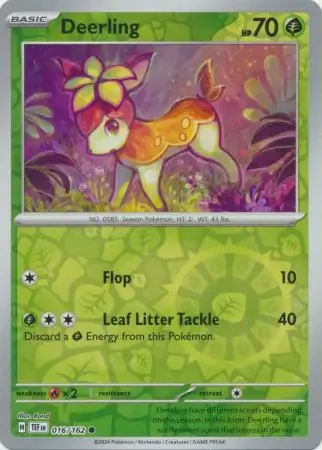016/162 Deerling TEF Common Reverse Holo