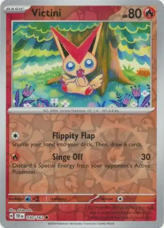 030/162 Victini TEF Common Reverse Holo